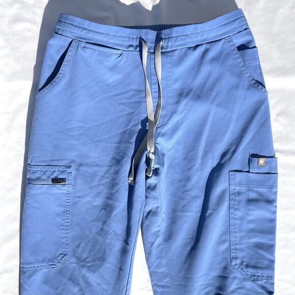 Figs Yola Skinny Scrub Pants Womens XS Ceil Blue - Picture 2 of 5